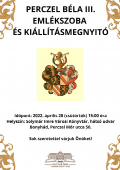 Emlékszobát avatnak Perczel Béla III. tiszteletére