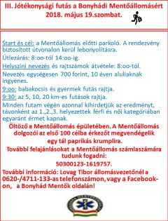 Segítsük, fussunk együtt a Bonyhádi Mentőállomásért!