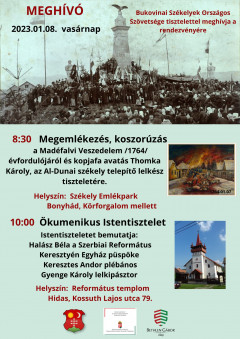 A madéfalvi veszedelem évfordulójára emlékezünk