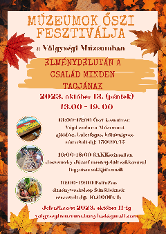 Élménydélután a Völgységi Múzeumban