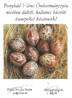 Áldott húsvétot kívánunk!