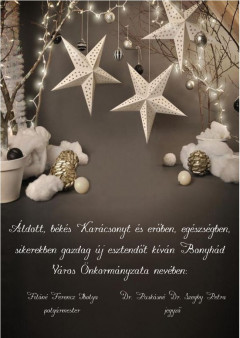 Áldott, szép karácsonyt kívánunk mindenkinek!