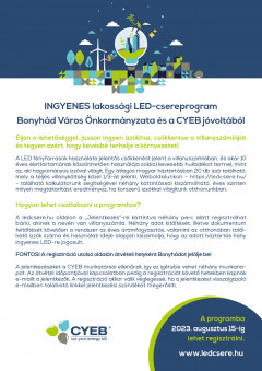 Továbbra is lehet jelentkezni az ingyenes lakossági LED-csereprogramra