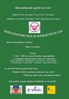 Óévbúcsúztató „malackergető” futás