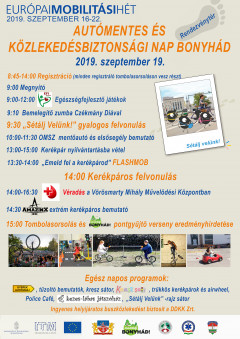 Az autómentes és közlekedésbiztonsági nap részletes programja