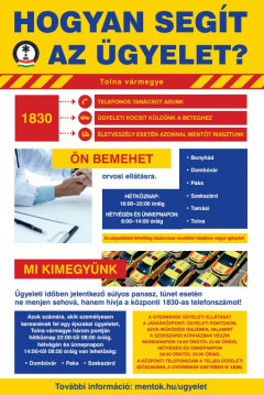 Október 1-jével indul az új ügyeleti rendszer Tolna vármegyében