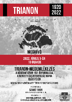 Trianon-megemlékezés a Nemzeti Összetartozás Napjának előestéjén