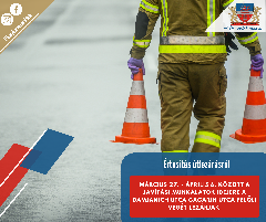 Értesítés útlezárásról