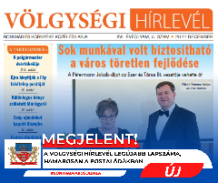 Hamarosan a postaládákban a Völgységi Hírlevél idei utolsó, decemberi lapszáma